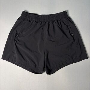 Gymshark Arrival Shorts Mens Medium Black Zipper Pockets 5 Inch Inseam B5A2F